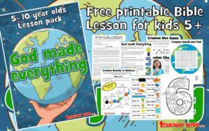 Creation Bible Lesson For Children 5 10 Years Old Trueway Kids