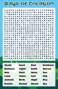 Creation Bible Word Searches 10 Free PDF Printables Printablee