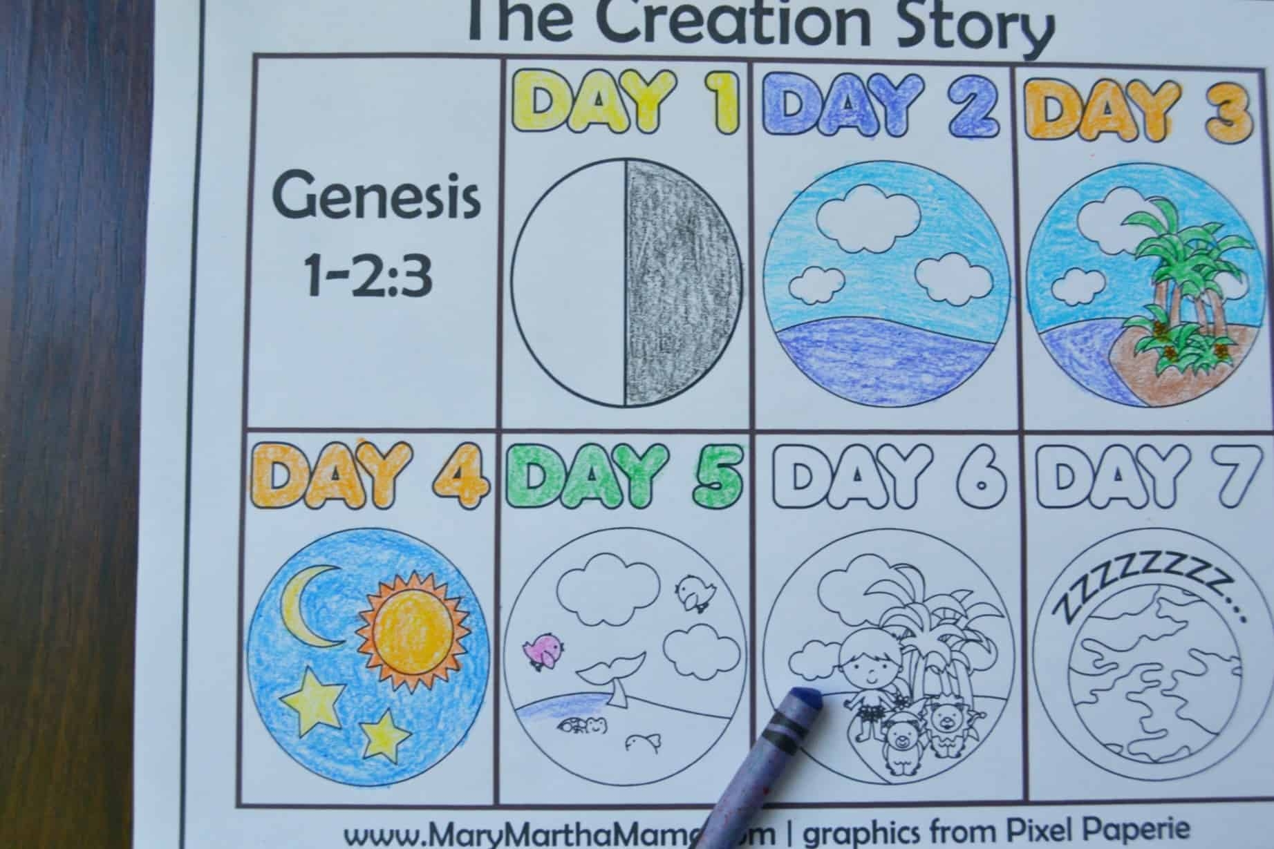 Printable Bible Coloring Pages Creation