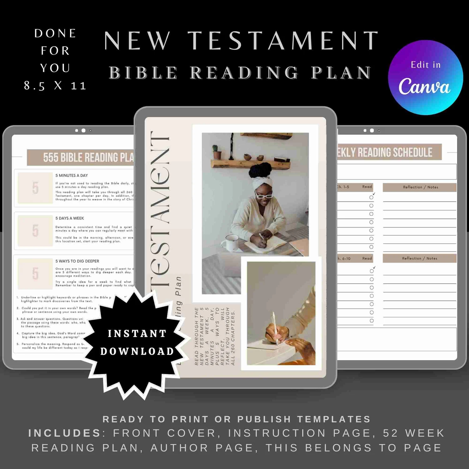 Printable Bible Reading Plans Large Print