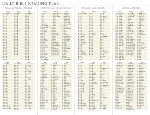 Daily Bible Reading Plan January June 2025 Baptist Courier