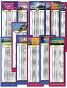 Daily Bible Reading Schedule By Month Four Sets 24 Cards Total Walmart
