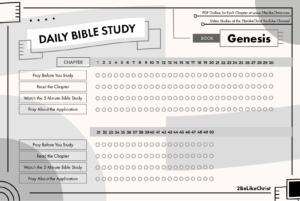 Daily Bible Study Progress Tracker For 2024 2BeLikeChrist