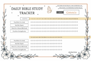 Daily Bible Study Progress Tracker For 2024 2BeLikeChrist