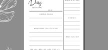 Daily Devotional Template Printable Multicolor Bundle PDF 8 5