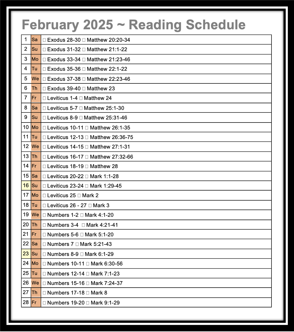 Daily Scripture Reading The Bible For Food Recovery