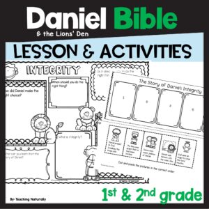 Daniel And The Lions Den Bible Lesson And Activities 1st 2nd Primary Grades Made By Teachers