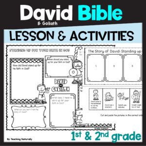 david and goliath bible lesson and activities primary grades made by teachers
