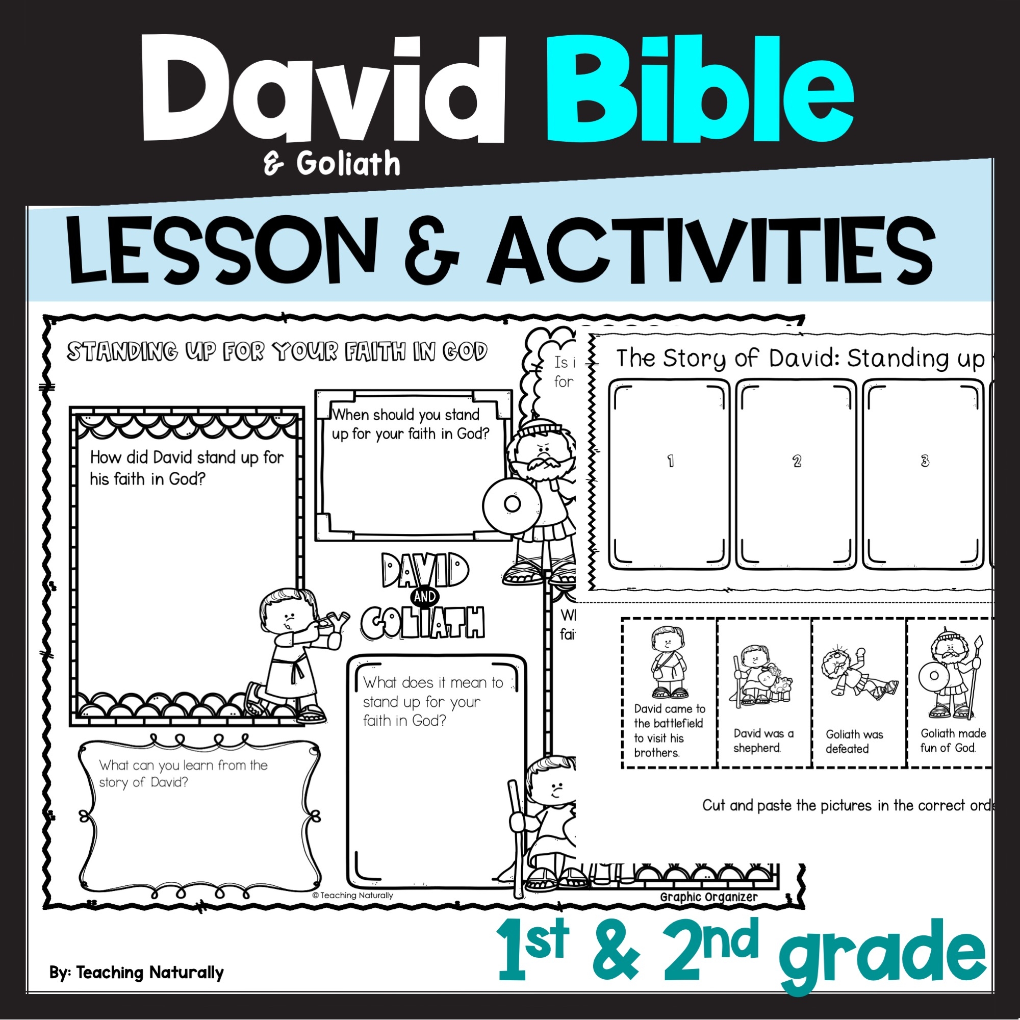 david and goliath bible lesson and activities primary grades made by teachers