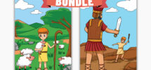 David Bible Stories Art Bundle Printable Bible Lessons Sunday School David And Goliath David The Brave Shepherd Boy PNG PDF A4 Etsy