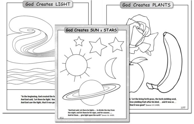 Days Of Creation Coloring Book Free DIY Homeschooler