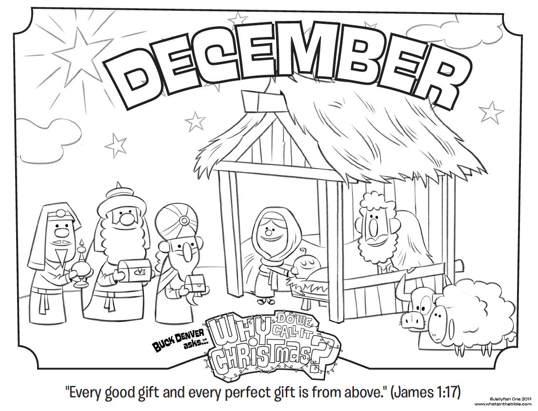 Bible Christmas Coloring Pages Printable