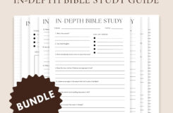 Digital In depth Bible Study Bible Study Worksheet 2023 Bible
