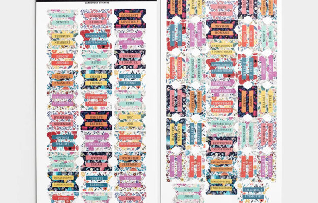 Ditzy Floral Books Of The Bible Tabs