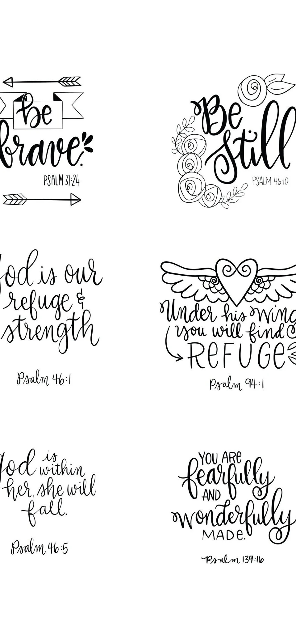 DIY Printable Sticky Note Scripture Notes Template Bible Verses Christian Card Encouragement Notes Etsy