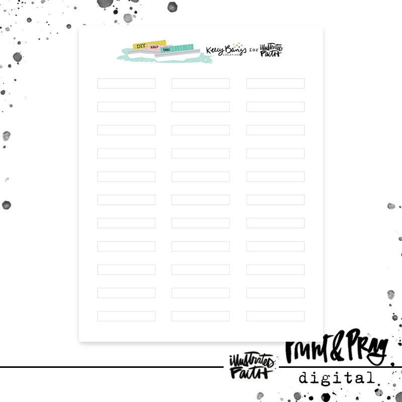 DIY Tabs Template Freebie Illustrated Faith