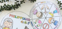 Do Not Be Anxious Philippians 4 6 7 Coloring Wheel Printable Bible Activity Kids Bible Lesson Memory Game Sunday School Lesson Etsy