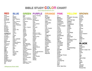 Download Your Free Bible Study Color Chart Stephanie Shott Ministries