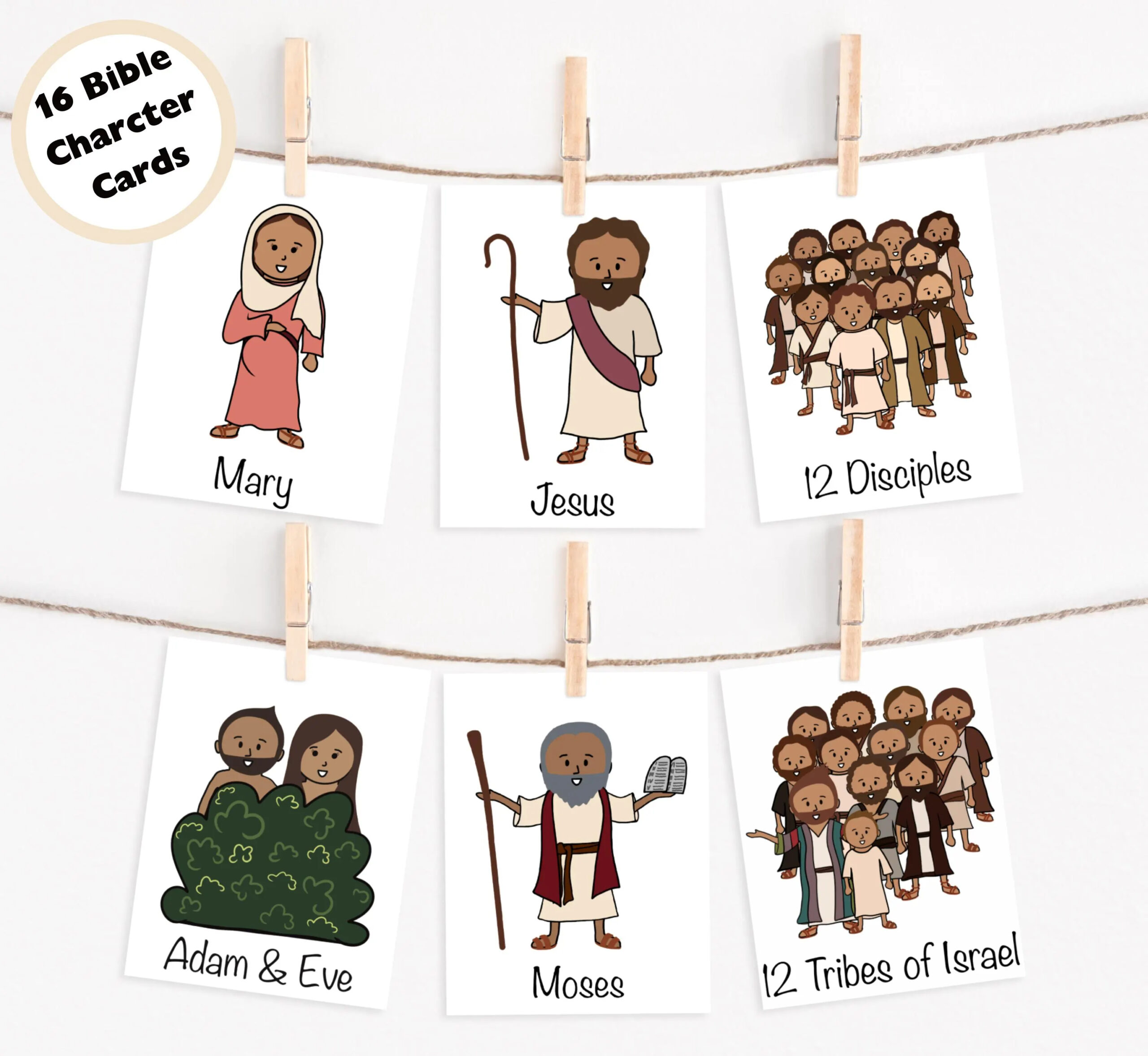 Downloadable Bible Characters Bible Character Printable Kids 