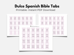 Dulce Spanish Bible Tabs Payhip