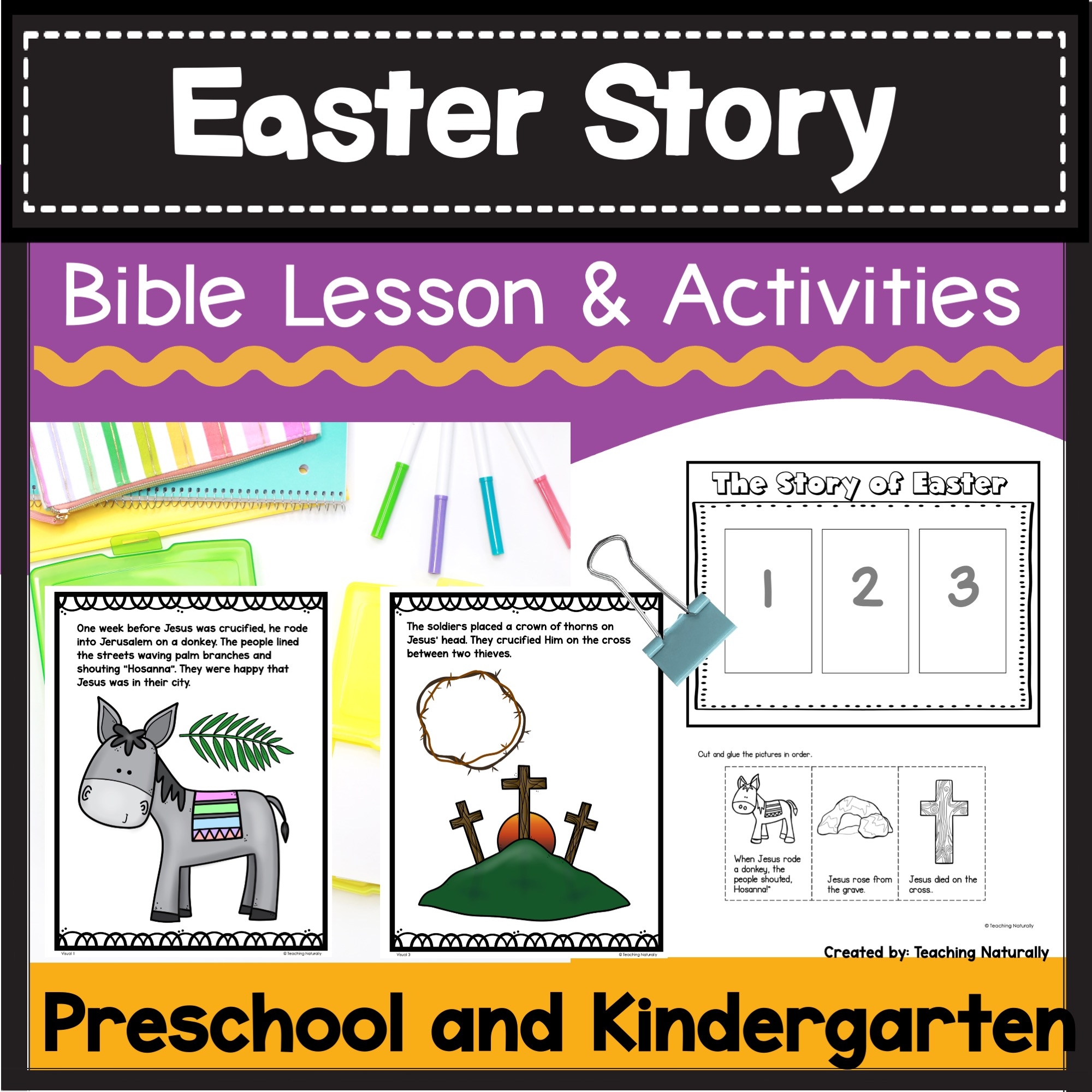 Easter Bible Lesson And Activities For Preschool Kindergarten Made By Teachers