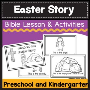 easter bible lesson and activities for preschool kindergarten made by teachers