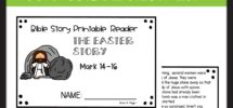 Easter Bible Story Printable Reader Easter Activities Primary Grades Classful