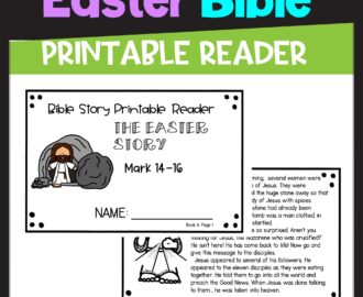 Easter Bible Story Printable Reader Easter Activities Primary Grades Classful