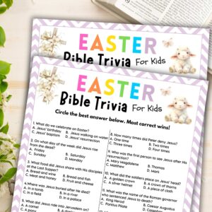 Easter Bible Trivia For Kids Lightly Sketched