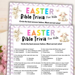 Easter Bible Trivia For Kids Lightly Sketched