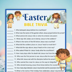 Easter Bible Trivia Game Printable
