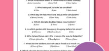 Easter Bible Trivia Game Printable Easter Trivia Easter Party Game Fun Easter Religious Game For Kids And Adults Etsy