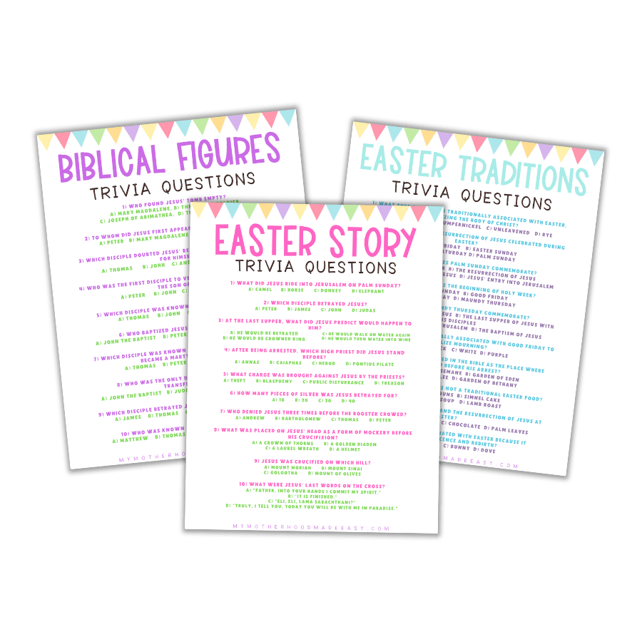 Free Printable Bible Trivia for Children