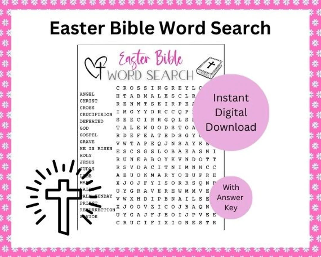 Free Printable Bible Word Search Activities