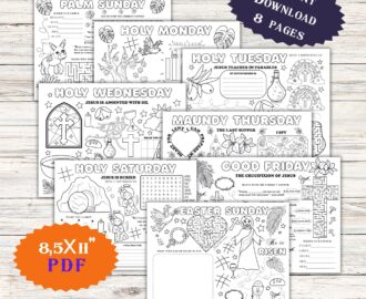 Easter Holy Week Story Bible Advent Study Art Craft Printable Sunday School Activity Jesus Is Risen Made By Teachers