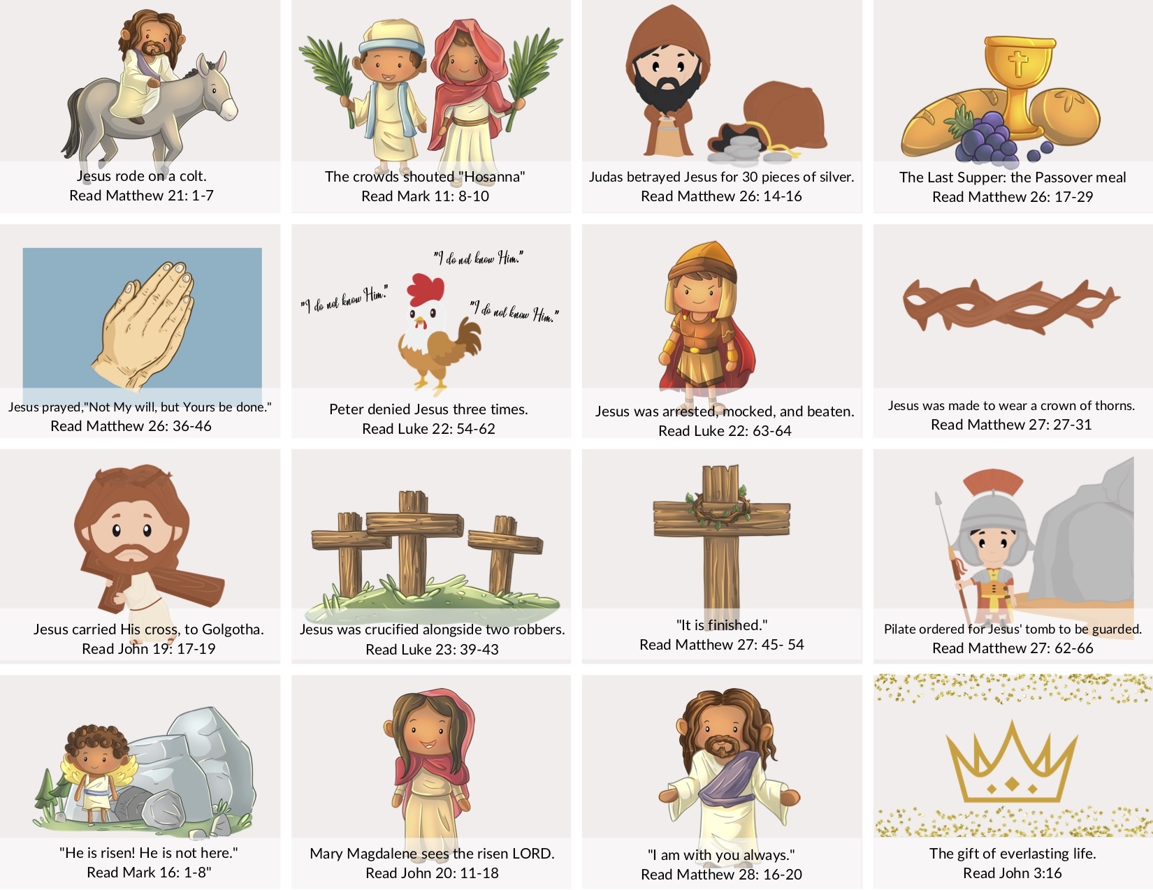 Easter Story Memory Game For Families The Activity Mom