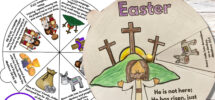 Easter Sunday School Craft Easter Bible Story Coloring Wheel Holy Week Bible Activity He Is Risen Printable Bible Spinner Lesson For Kids Etsy