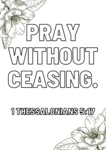 Easy Bible Verse Coloring Pages For Adults And Children FREE Download
