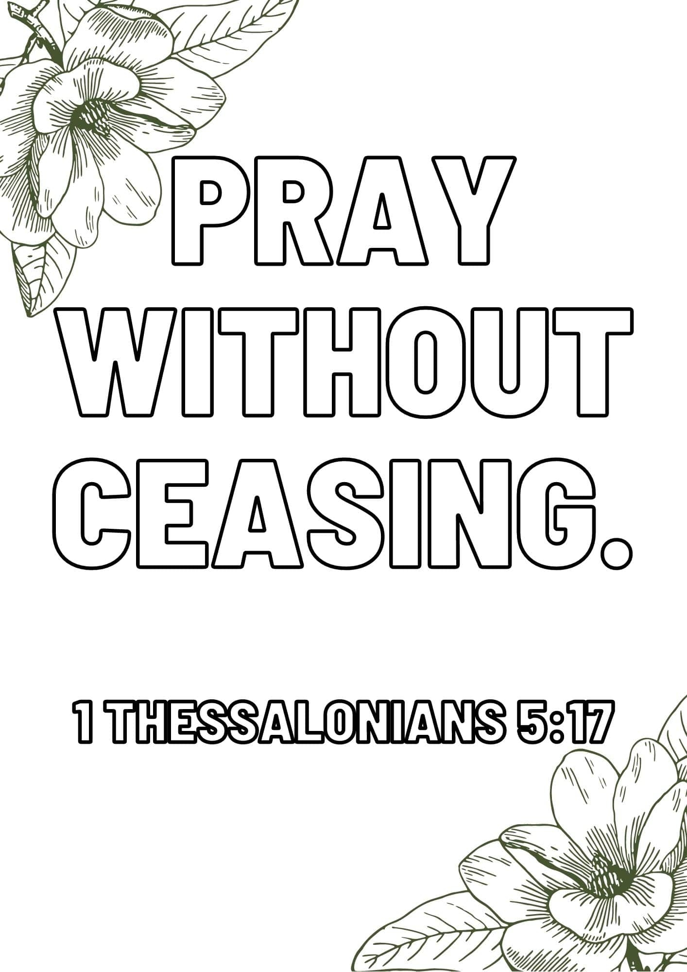 Easy Bible Verse Coloring Pages For Adults And Children FREE Download