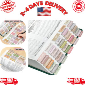 Easy To Read Boho Bible Tabs 75 Laminated Large Print Index Tabs For Navigation