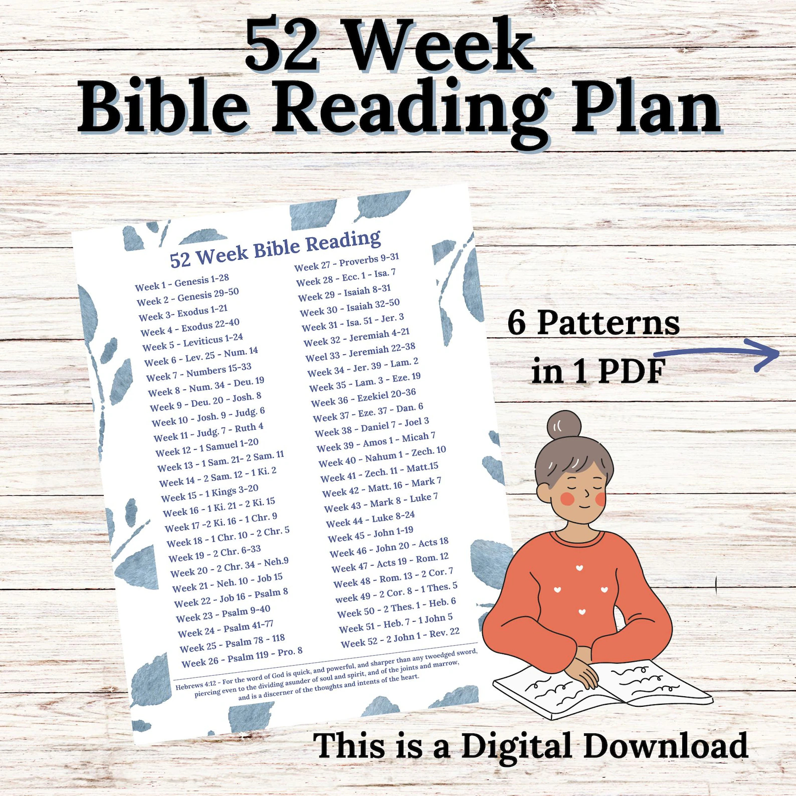 Easy Bible Reading Plans Printable