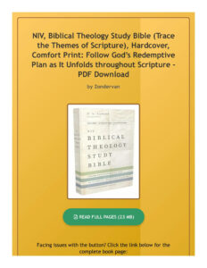 Ebook NIV Biblical Theology Study Bible Trace The Themes Of Scripture Hardcover Comfort Print By LexieSteuberrf Issuu