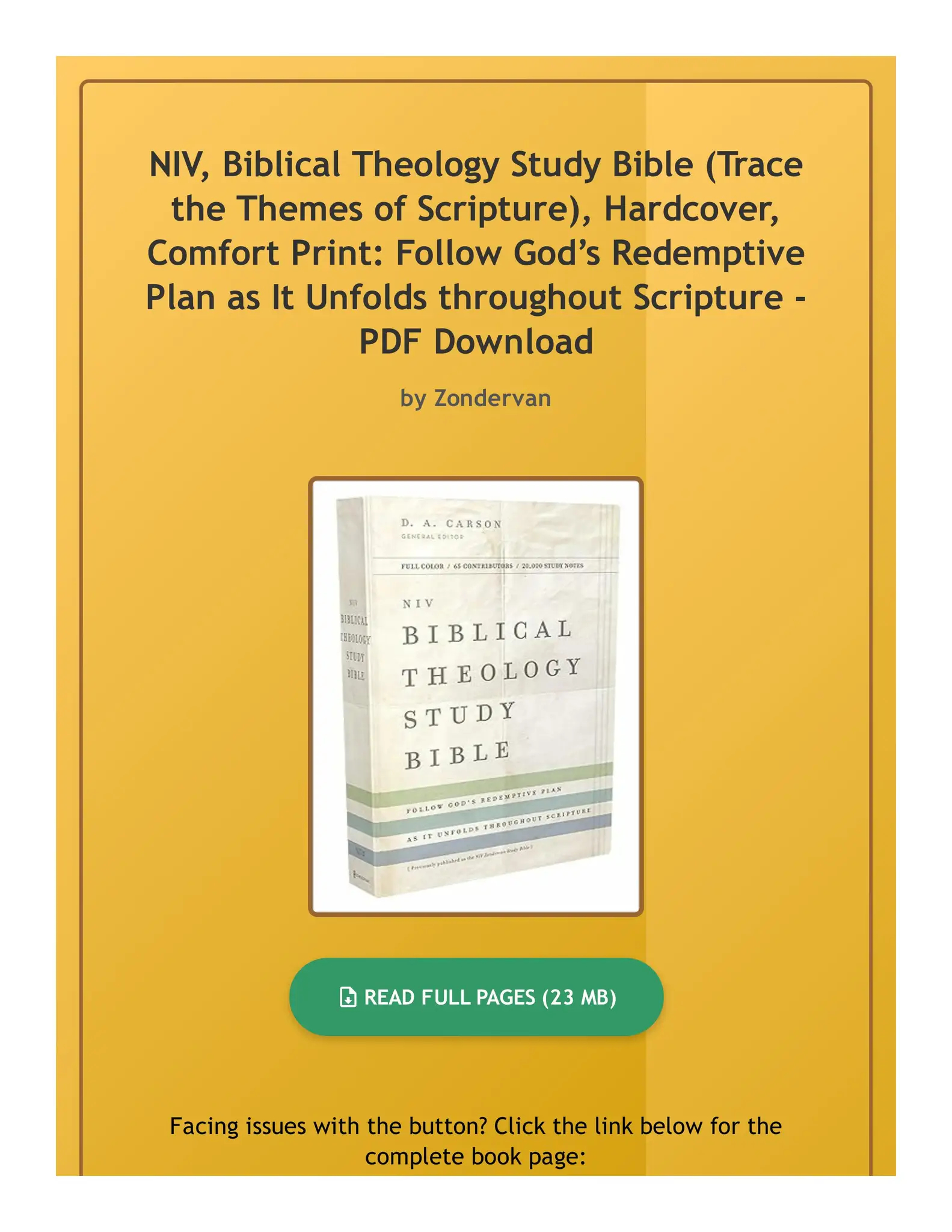 Printable NIV Bible Download