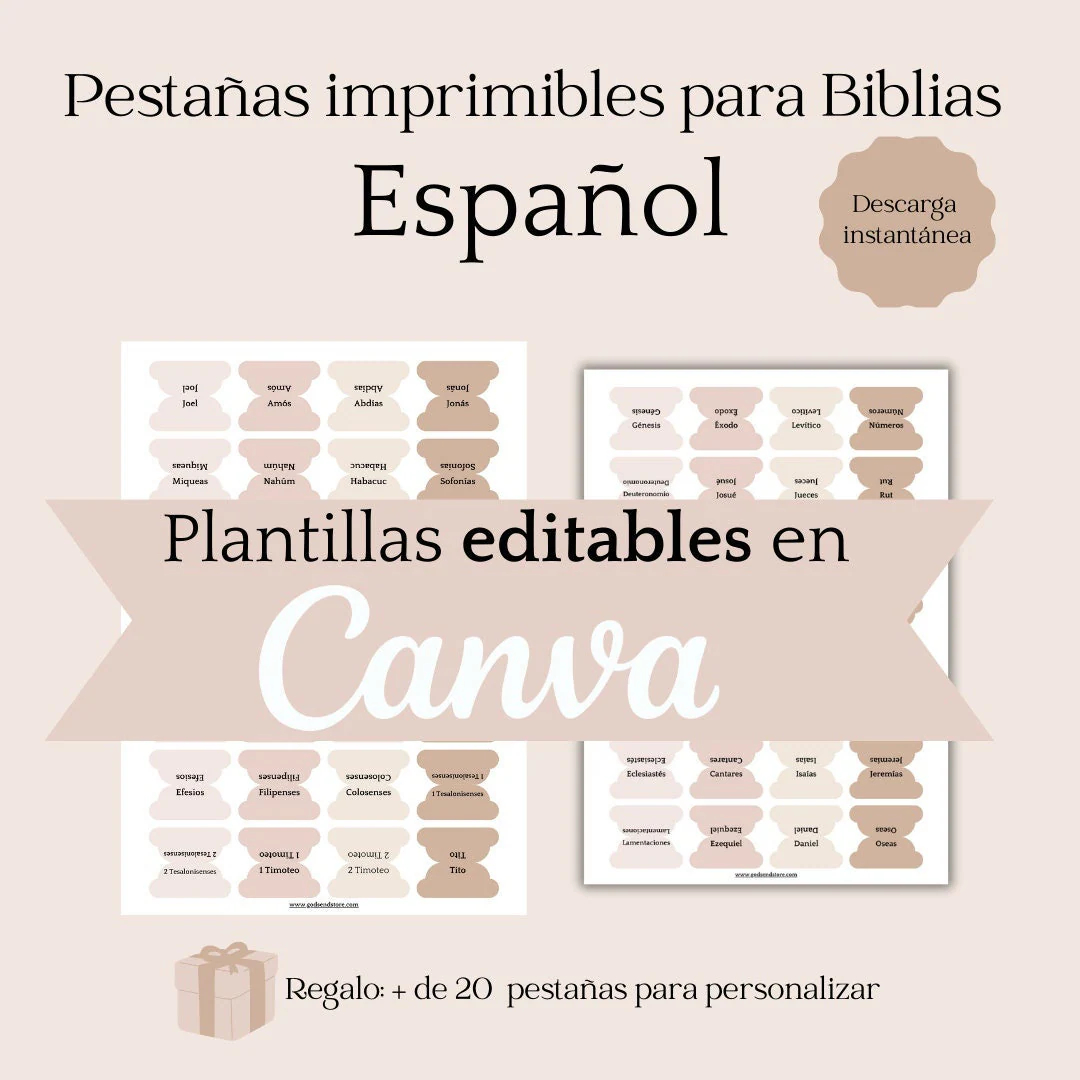 Editable Printable Bible Tab Etsy