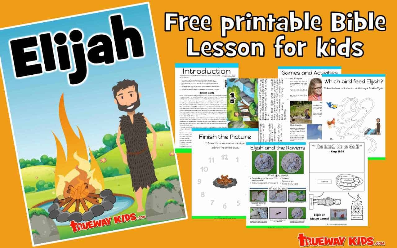 Elijah Bible Lessons For Kids Trueway Kids