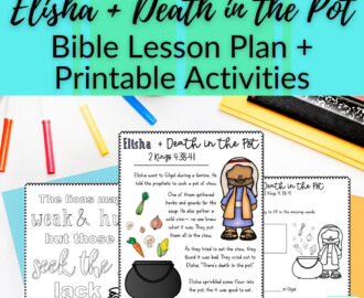 Elisha Death In The Pot Interactive Bible Lesson With Printables Craft For Sunday School Or Bible Class Lesson For Elementary Students Etsy