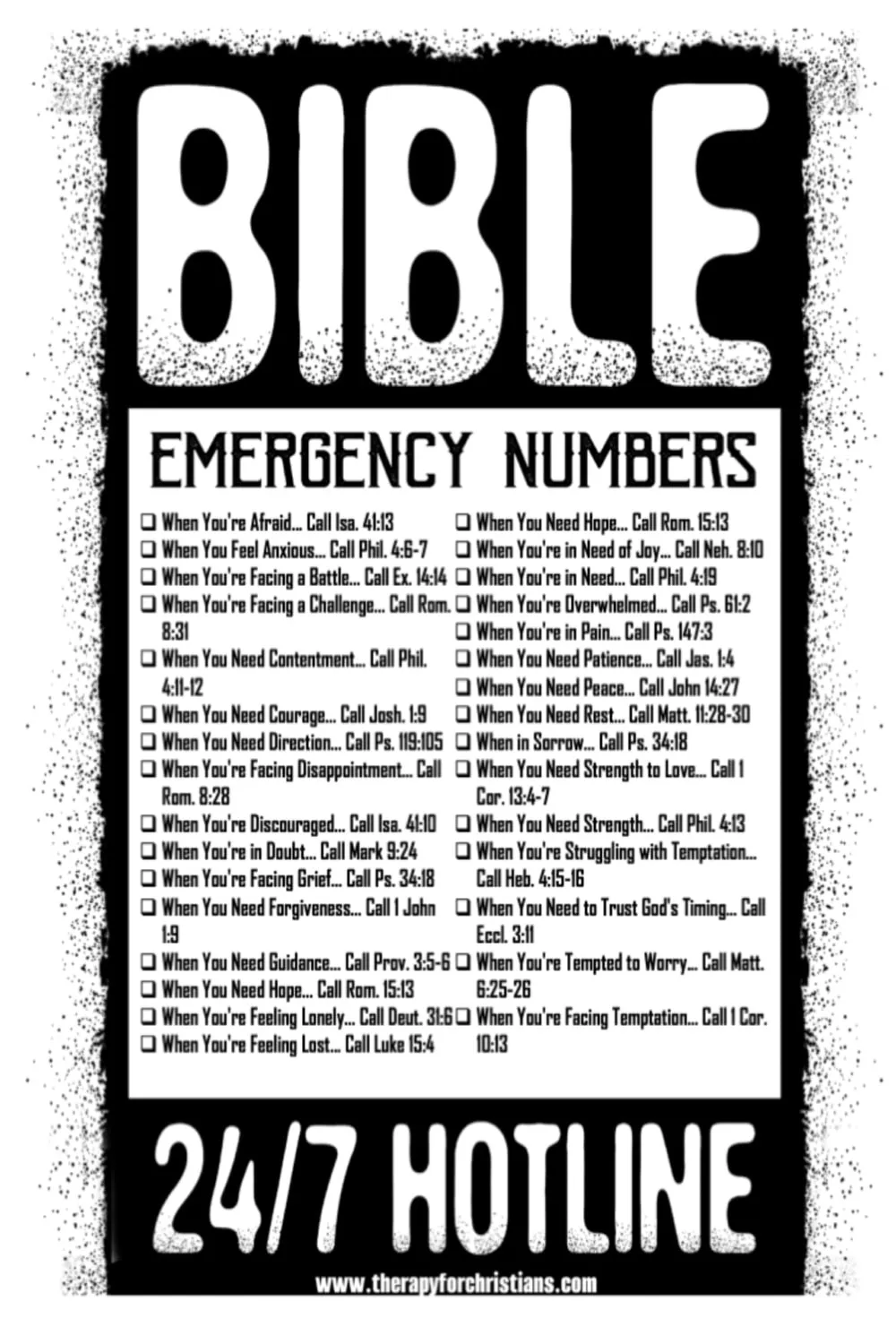 Emergency Bible Numbers Comfort Strength And Guidance In Any Situation