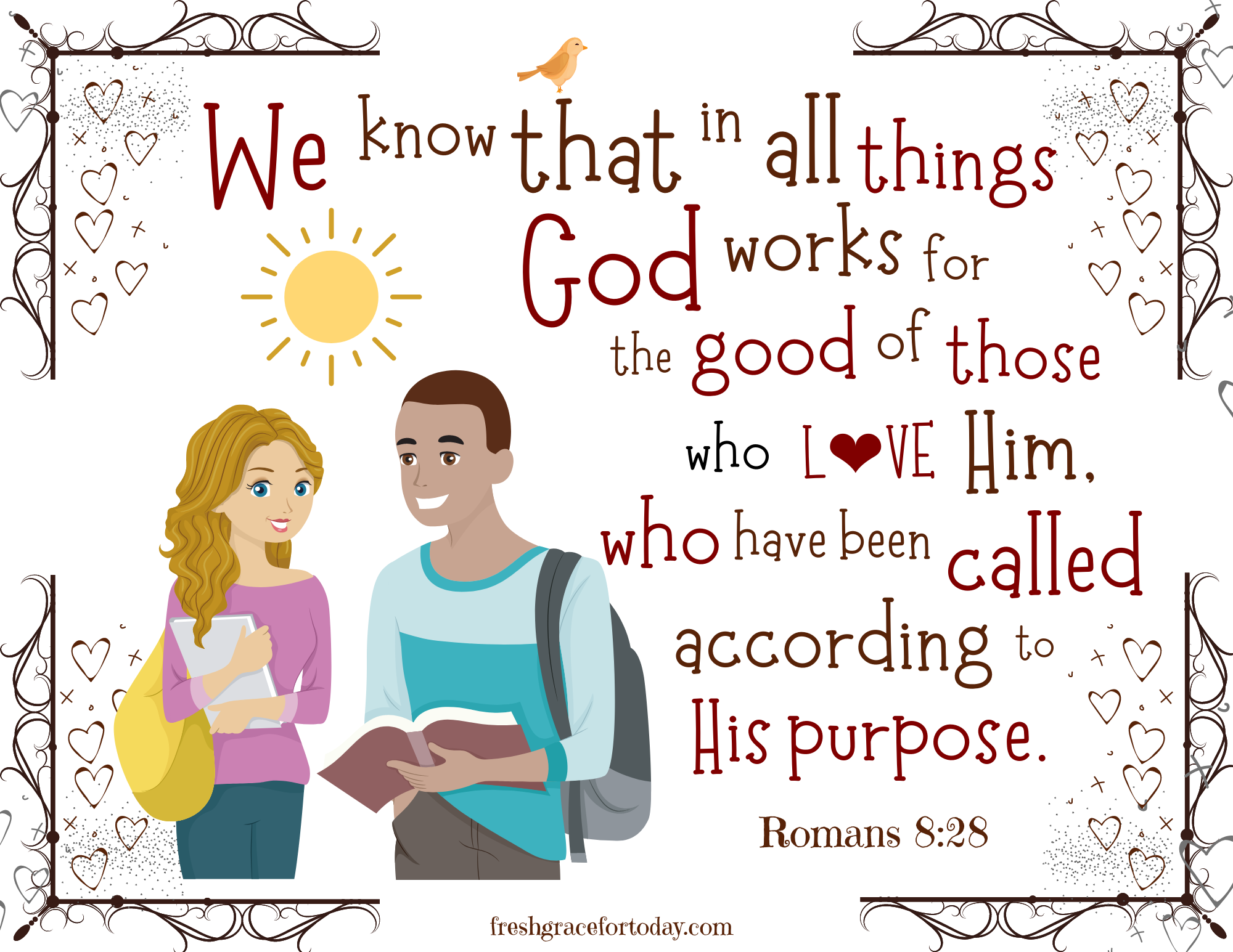 Encouraging Bible Verses For Teens With Printable Graphics Fresh Grace For Today