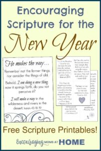 Encouraging Scripture For The New Year Free Printables
