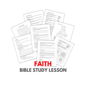 Faith Bible Study Lesson Kids Teens Etsy